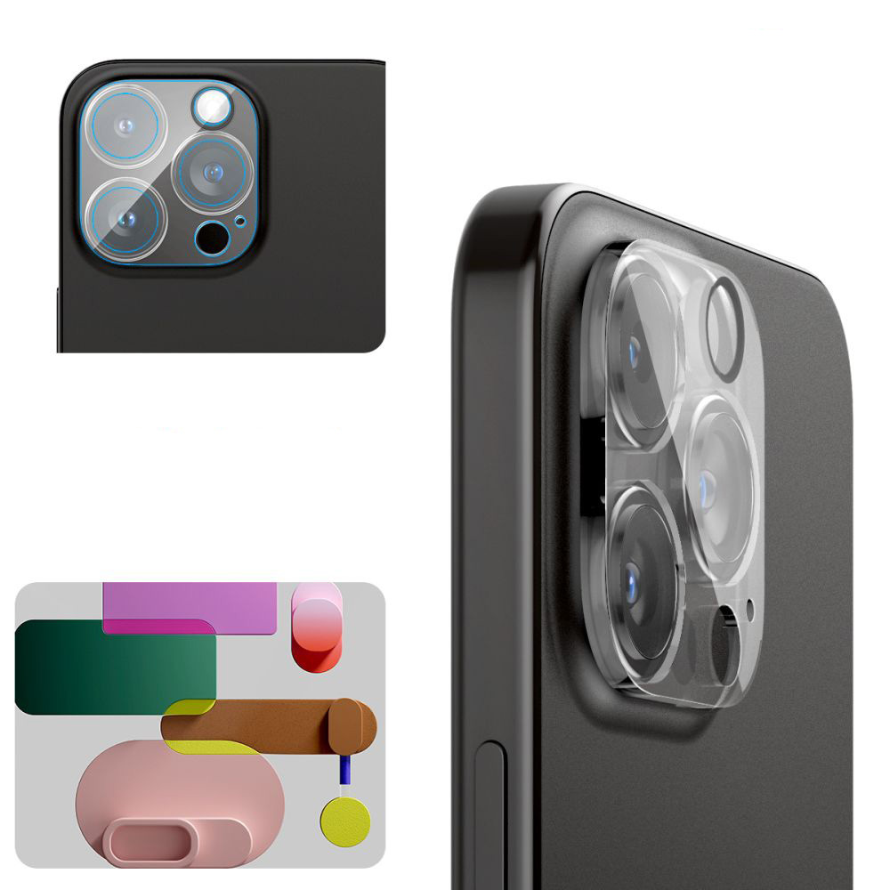 Szkło na aparat Spigen Glas.tR Optik 2-Pack do iPhone 15 Pro / 15 Pro Max / 14 Pro / 14 Pro Max, przezroczyste